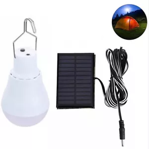 LED Solar Lampe Glühbirne Solarleuchte Campinglampe Außen Garten Beleuchtung - Bild 1 von 14