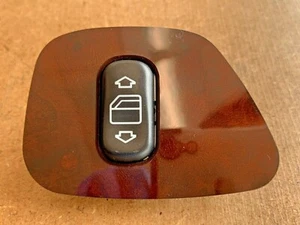1998-2002 MERCEDES E320 E430 REAR RIGHT WINDOW SWITCH CONTROL WOODEN OEM - Picture 1 of 7
