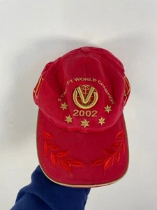 Vintage 00s Ferrari F1 Michael Schumacher Racing 5 Times World Champion Cap - Picture 1 of 4