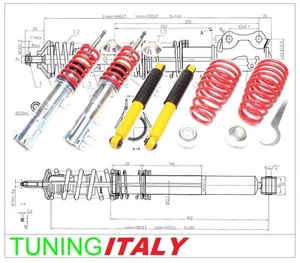 Kit ASSETTO REGOLABILE AMMORTIZZATORI MOLLE FIAT COUPE 2.0 16V FA175 - Afbeelding 1 van 1