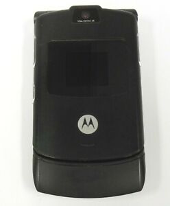 Motorola Razr V3 - Black ( At&T / Cingular ) Cellular Flip Phone