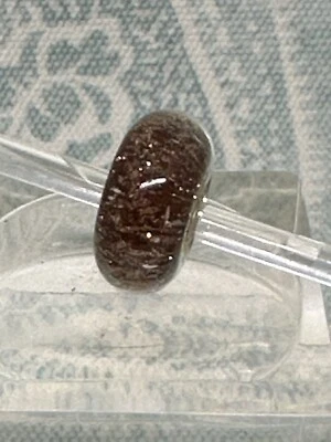 Authentic Trollbeads Brown Desert TGLBE-10258, New & Retired with Shimmers! - Image 1 of 4