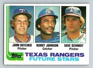 1982 Topps #418 - Texas Rangers - Future Stars - Butcher - Johnson - Schmidt - Picture 1 of 2