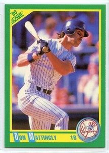 1990 Score Baseball - #1 - Don Mattingly - New York Yankees