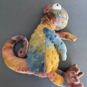 Jellycat COLIN CHAMELEON Lizard Plush 12" Tie Dye Rainbow Stuffed Animal - Picture 1 of 5
