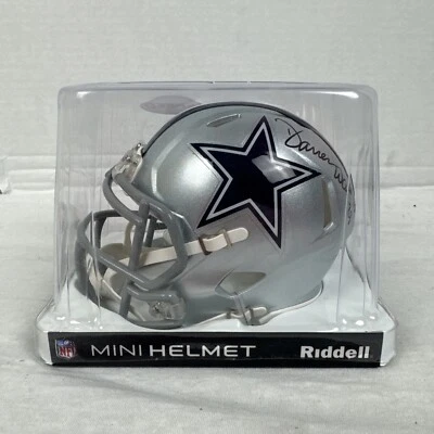 Minicasco Riddell NFL Dallas Cowboys autografiado por Darren Woodson  Foto 1 de 4