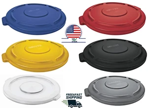 Rubbermaid Commercial Products BRUTE Heavy-Duty Round Trash/Garbage Lid,... - Picture 1 of 12