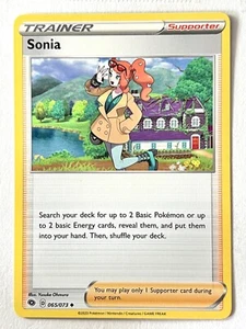 Sonia 065/073 Uncommon Champions Path - Pokemon TCG 2020 Pack Fresh Near Mint NM - Picture 1 of 4