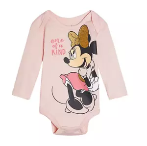 Disney Baby Girls Long Sleeve Minnie Mouse Bodysuit - 12M - Picture 1 of 2