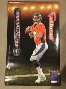 Peyton Manning 11"x32" tall Broncos Fathead Junior Wall Graphics + Nameplate - Picture 1 of 1