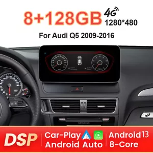 10.25" Android 13 Autoradio Carplay 128GB GPS Navi für Audi Q5 Multimedia 09-16 - Bild 1 von 15