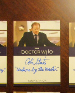 Doctor Who Series 1-4: Colin Stinton as the President Inscription Autograph Dr.