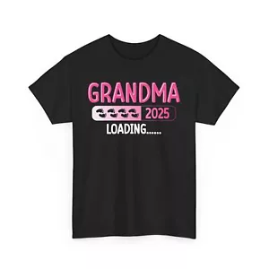 Grandma 2025 T-Shirt, Cute Footprints Grandma Shirt, New Grandma Gift Idea - Picture 1 of 15