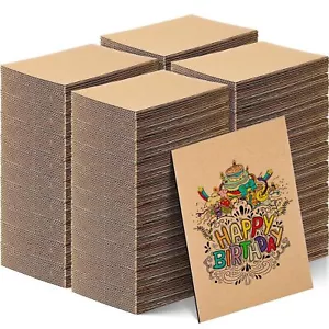 400 Pack Corrugated Cardboard Sheets Flat Inserts for Mailing Packaging - Picture 1 of 7