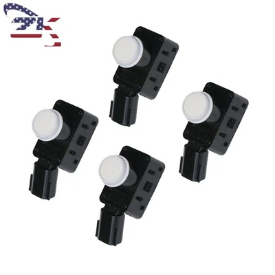 4* White Parking Aid Sensor FOR Toyota Prius Lexus RX350 RX350L RX450h RX450hL - Image 1 of 4