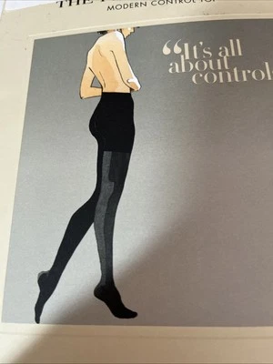 Nuevo en Paquete Ann Taylor Negro Las Medias Perfectas Moderno Control Superior Med Se Ajusta 5'9" y 150# Foto 1 de 4