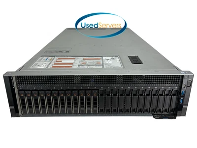 Servidor Dell R940 24SFF 256 GB 4xGold 6240 2,6 GHz = 72 núcleos bandeja HD H730P Foto 1 de 2