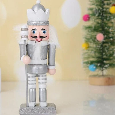 Wooden Nutcracker 3 Pieces Set New Year Decorations for Shelves and Tables - Image 1 of 4