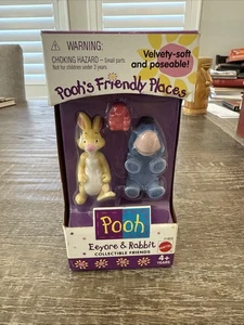 Pooh's Friendly Places Eeyore & Rabbit Velvety Soft Poseable Figures Mattel 1998 - Bild 1 von 9