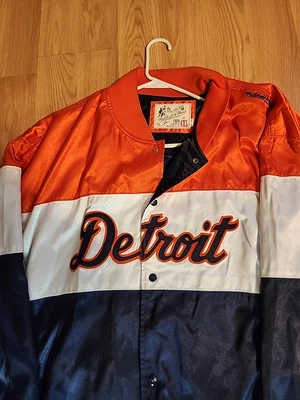 Detroit Tigers Track Jacket Mitchell Ness 4XL THROWBACK Embroidered Mens 80s - Image 1 of 4