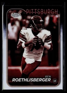 2024 Topps Chrome #81 Ben Roethlisberger rifrattore seppia - Foto 1 di 2