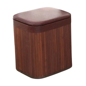 Stool Seat with Storage Foot Rest Stool Footstool for Bedroom Couch Home - Picture 1 of 6