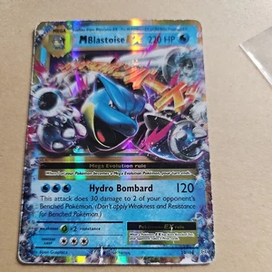 Pokemon TCG M Blastoise EX 22/108 Holo Rare Evolutions - Picture 1 of 5