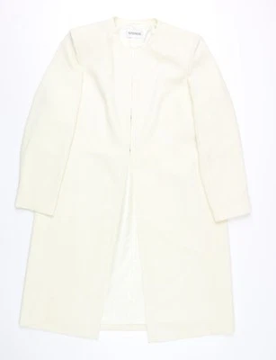 Windsmoor Women's Ivory Long Overcoat Size 16 - Image 1 of 4