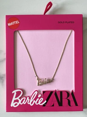 Collar Cadena Chapado en Oro Zara Barbie La Película Colección Edición Limitada NUEVO Foto 1 de 4