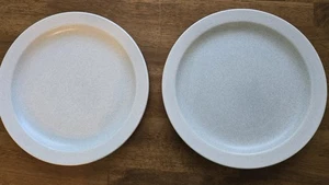 Midwinter Stonehenge Matte Glaze Light Blue Speckle 1972 Vintage 2 Dinner Plates - Picture 1 of 5