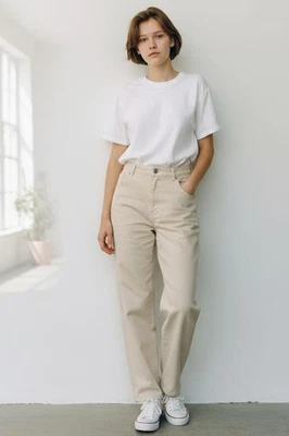 Pantalones informales para mujer Paige blancos Foto 1 de 4