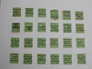 U S Coll'n of (24) used Diffn't cities PRECAN. DEFIN-7-23-A-1 C WASHINGTON- - Picture 1 of 2