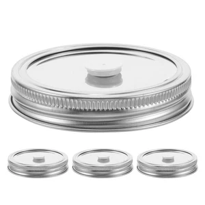  4 Stück Einmachglas Vakuum Deckel Luftdicht Lebensmittel Konservierung Deckel Versiegelung - Bild 1 von 12