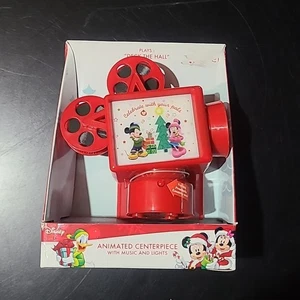 Disney Centro de mesa Proyector de películas 2016 Deck The Halls Music Lights Nuevo de Lote Antiguo - Imagen 1 de 4