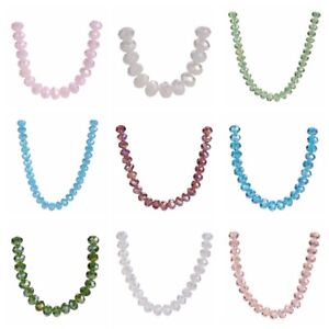 Crystal 16mm Necklace Loose Bead Glass Beads Faceted Rondelle Spacer Bracelet