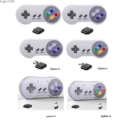 Wireless/Wired Gamepad for SNES Super Nintendo Entertainment System SFC NES - Image 1 of 4