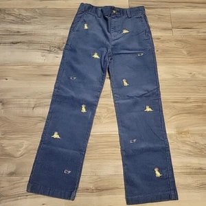 NEW Vineyard Vines Corduroy Pants Blue Classic Fit Boys 12 Embroidered Logo - Picture 1 of 11