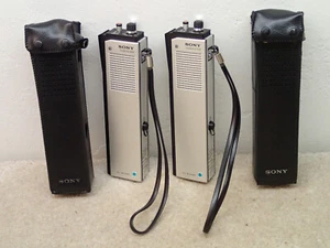 Sony ICB-170 Vintage Walkie Talkie Pair Nice with Cases Made in Japan - Picture 1 of 24