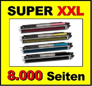 4x Toner pour HP Laserjet Pro CP1025 CP1025nw 100 M175 Compatible À 126A BK / . - Photo 1/1