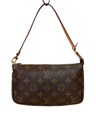LOUIS VUITTON（LV） Louis Vuitton marrone monogramma pochette accessori borsa a tracolla pochette cattura tutto