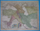 1844 RARE ORIGINAL MAP ISRAEL PALESTINE CYPRUS ARMENIA GEORGIA PERSIA IRAN IRAQ