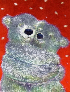 Dufex Foil Picture Print - Bear Hug - size 6" x 8" - Picture 1 of 1