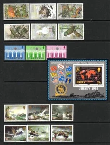 JERSEY MNH 1984 COMPLETE YEAR SETS (2 SCANS) - Picture 1 of 1
