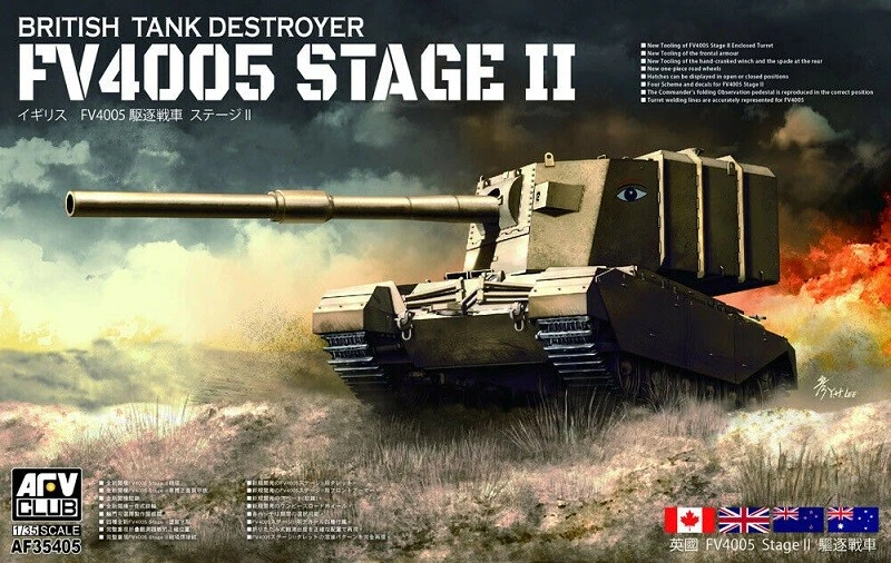 AFV CLUB BRITISH TANK DESTROYER FV4005 STAGE II 1:35 Cod.35405 - Immagine 1 di 1