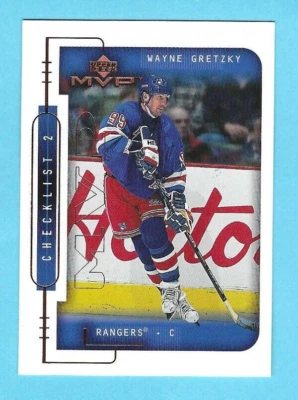 1999-00 Upper Deck MVP  220 Wayne Gretzky New York Rangers! MINT! - Image 1 of 2