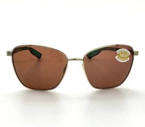 Costa Del Mar Paloma Sunglasses Shiny Gold/Copper 580Plastic - Picture 1 of 9