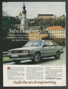 1983 AUDI 5000 Turbo Diesel advertisement, Audi 5000 print ad - Picture 1 of 3