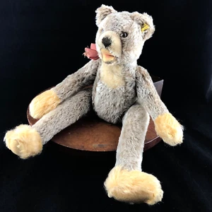 Steiff Zolac 1964 oso mohair articulado zotty etiqueta facial 40 cm articulado Lulac - Imagen 1 de 7