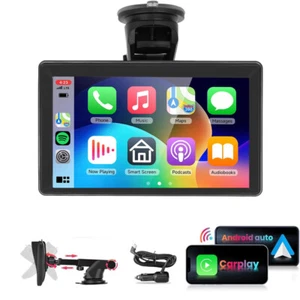 7" Wireless Apple CarPlay Android Auto Tragbar Autoradio Touchscreen Bluetooth - Bild 1 von 24