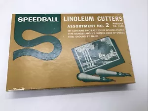 Speedball Linoleum Cutters Assortment No. 2 No. 4132 Vintage - Picture 1 of 4